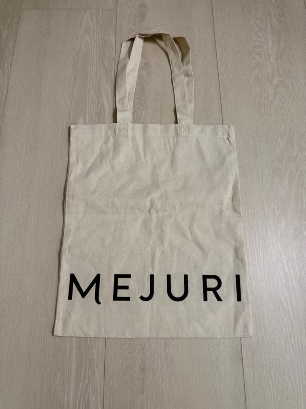 ✨Mejuri Cream Reusable Canvas Tote Bag